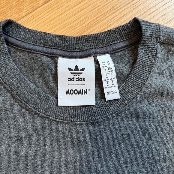 Adidas x Moomin Collection Rare Long Sleeve Top in Grey - Picture 5 of 10